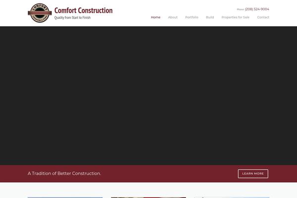 Construction theme site design template sample