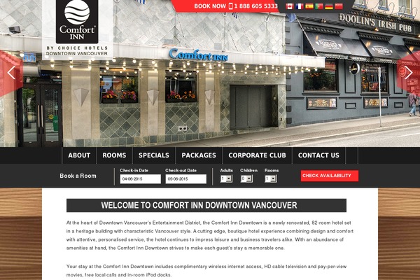 comfortinndowntown.com site used Choices_2012
