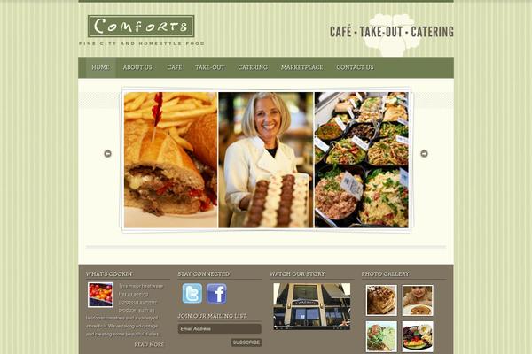 Diner theme site design template sample