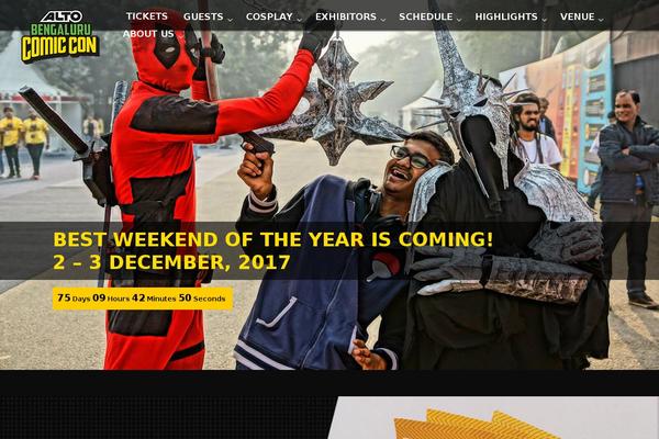 comicconbangalore.com site used Comicconindia