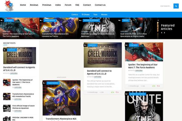 Site using Anthemes-reviews plugin