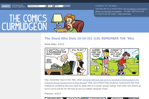 comicscurmudgeon.com site used Joshreads