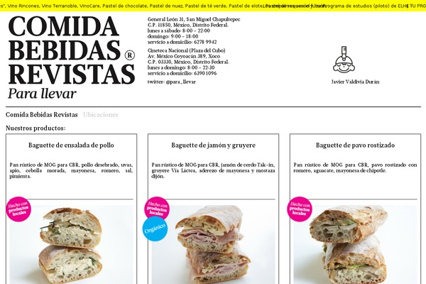 comidabebidasrevistas.com site used Cbr