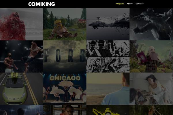 Clique theme site design template sample