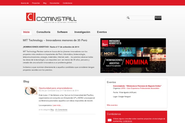 Ci theme site design template sample