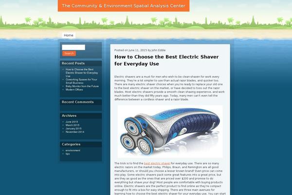 Beach theme site design template sample