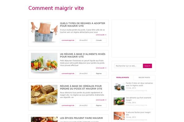 Bloggie theme site design template sample
