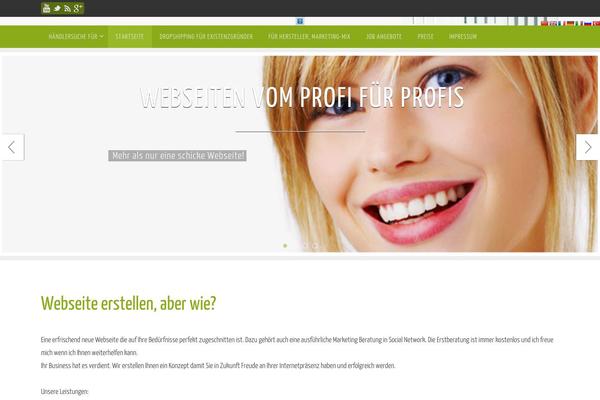 Nirvana theme site design template sample