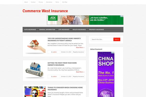 Bloggie theme site design template sample