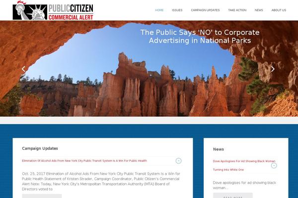 commercialalert.org site used Proparty