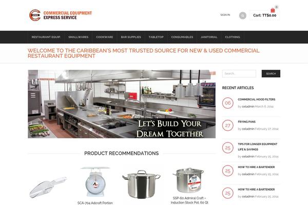 WooPress theme site design template sample