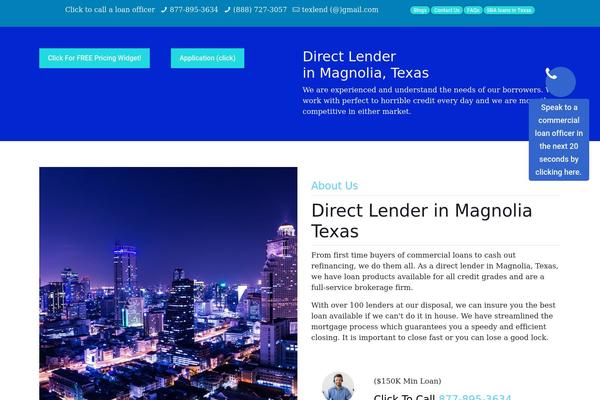 commercialloansoftexas.com site used Commercialloansoftexas