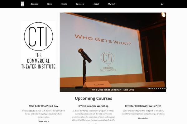 commercialtheaterinstitute.com site used Cti-theme