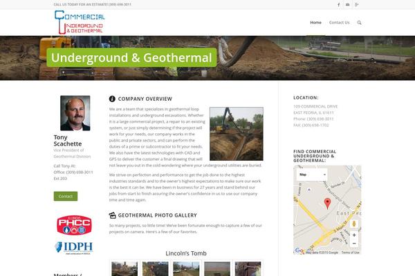 Enfold theme site design template sample