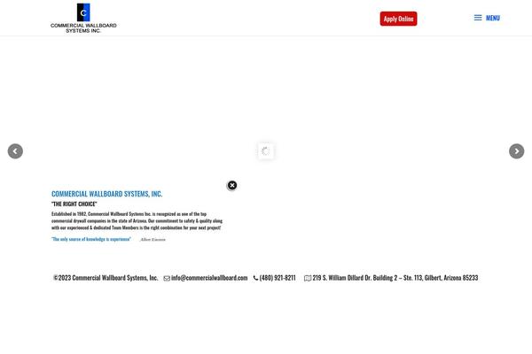 commercialwallboard.com site used Pom-divi-child-theme