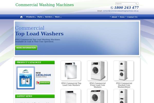 Laundry theme site design template sample