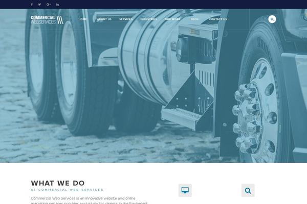 Cws theme site design template sample