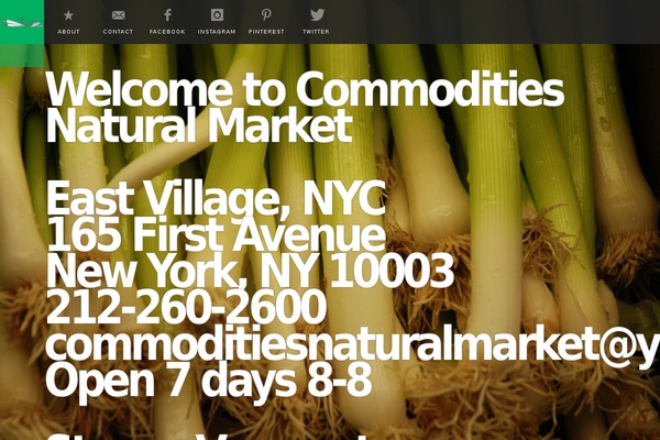 commoditiesnaturalmarket.com site used Musicvent