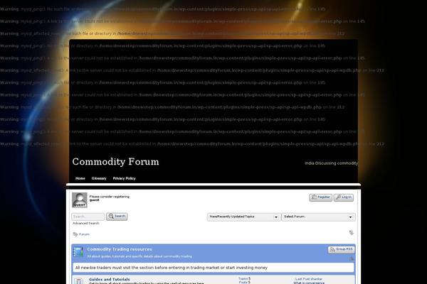 Site using Simple-press plugin