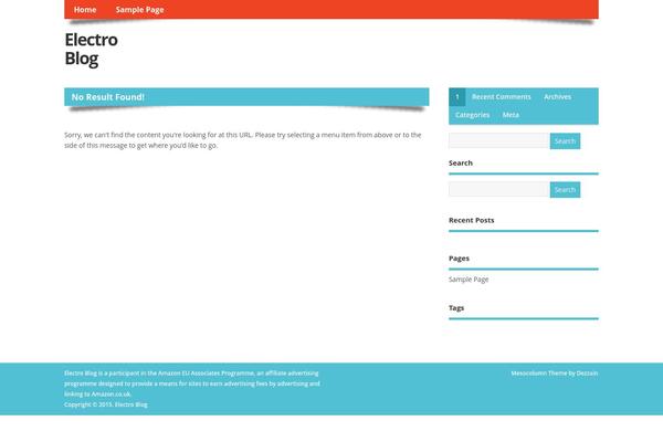 MesoColumn theme site design template sample