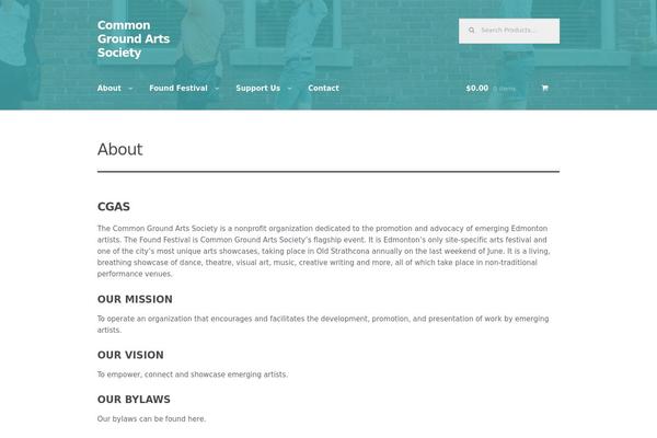 commongroundarts.ca site used Commongroundarts