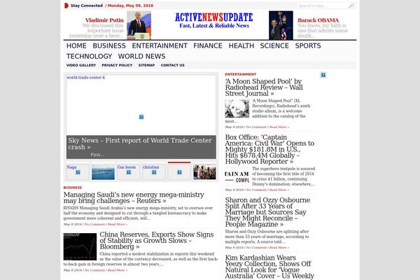 Advanced Newspaper theme site design template sample