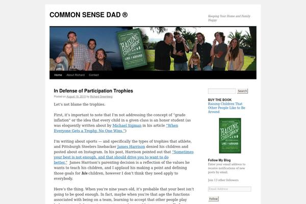 Twenty Ten theme site design template sample