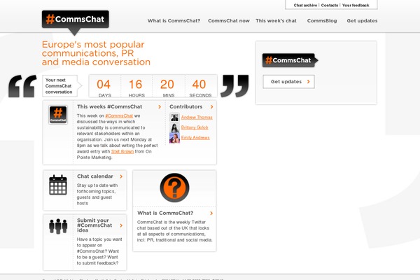 commschat.com site used Commschattheme