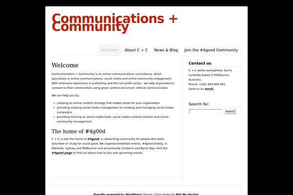 WordPress website example screenshot