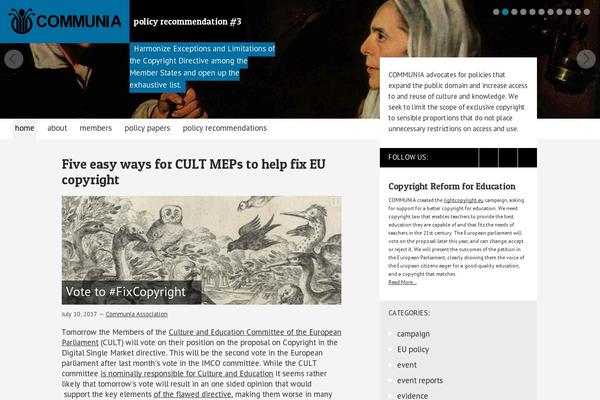 communia-association.org site used Communia2022