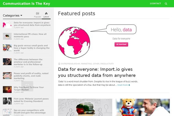 Editr theme site design template sample