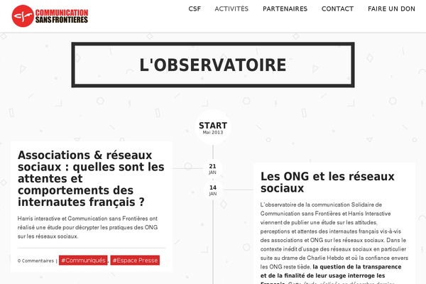 communicationsansfrontieres.org site used Nivan_v.1.3