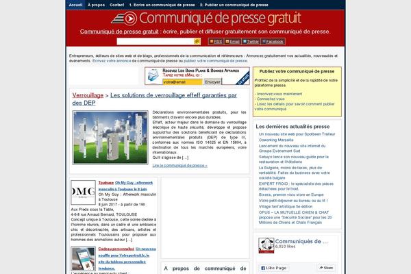WP Super Cache website example screenshot