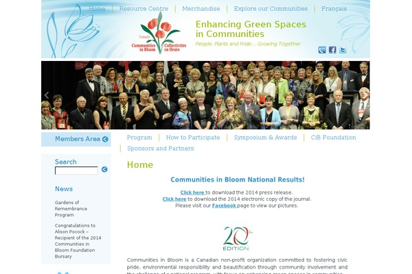 communitiesinbloom.ca site used Cib