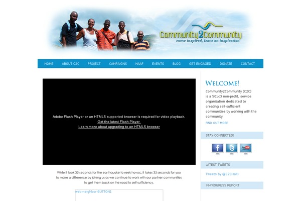 Custom Community theme site design template sample