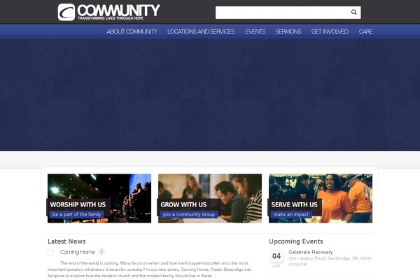Churchope theme site design template sample
