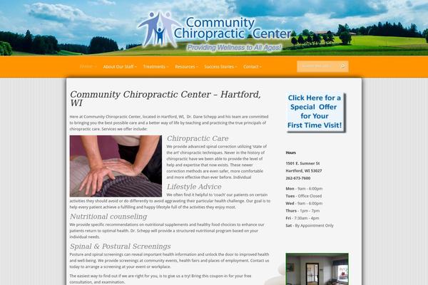 Evolution theme site design template sample