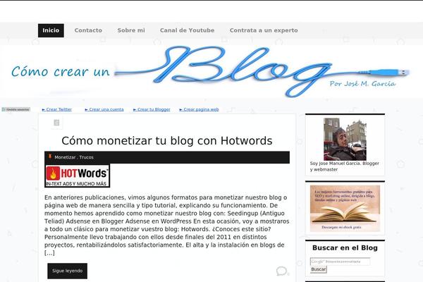 Just Content theme site design template sample