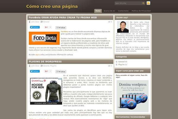 Chocolate-lite theme site design template sample
