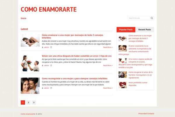 Frontpage theme site design template sample