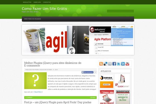 Helios theme site design template sample