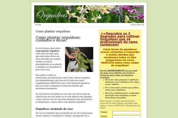 comoplantarorquideas.com site used Thesis 1.8.3