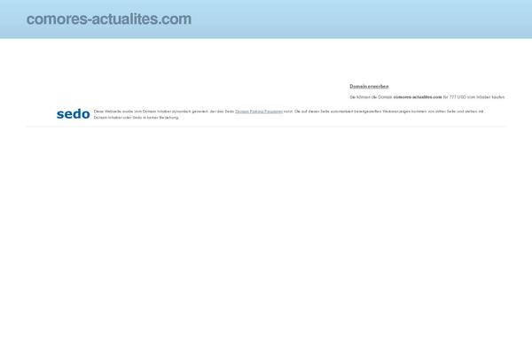 comores-actualites.com site used Comores-actualites-theme