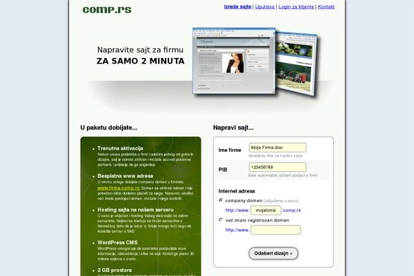 WordPress website example screenshot