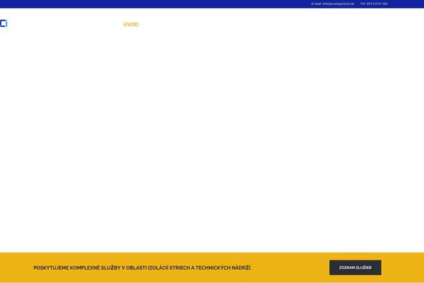 Roof theme site design template sample