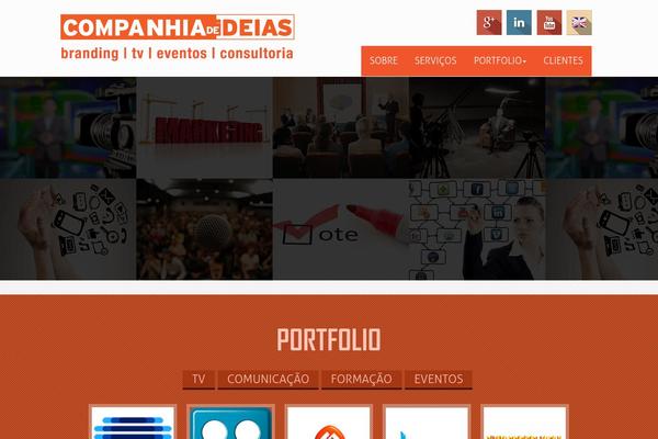 companhiadeideias.com site used Wordpress Bootstrap Master