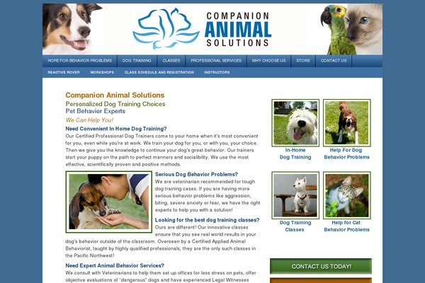 companionanimalsolutions.com site used Omsparktheme