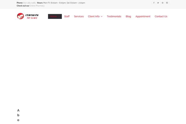 Wp-petvet theme site design template sample