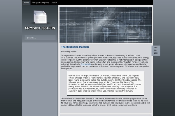 Webby-blue-10 theme site design template sample
