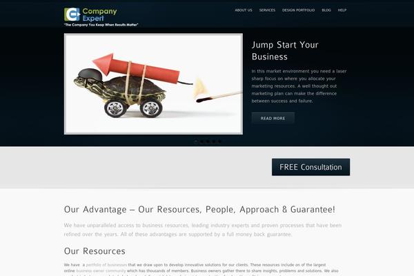 inFocus theme site design template sample